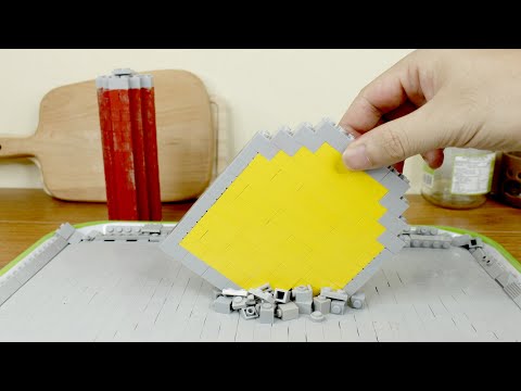 Lego French Toast - Lego In Real Life 6 / Stop Motion Cooking & ASMR