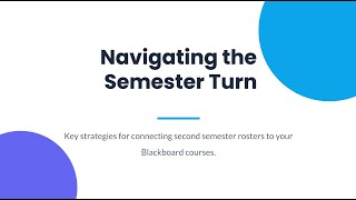 Managing Blackboard Ultra Courses