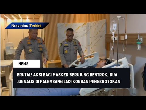 Brutal! Aksi Bagi Masker Berujung Bentrok, Dua Jurnalis di Palembang jadi Korban Pengeroyokan