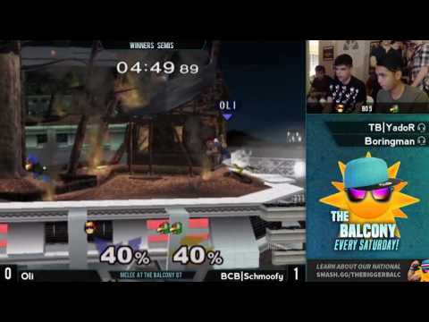Melee @ the Balcony 87 - Winners Semis ft. Oli (Falcon) VS BCB|Schmoofy (Falco)