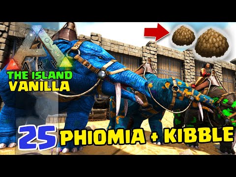 TAMING PHIOMIA AND MAKING BASIC KIBBLE - ARK:SURVIVAL EVOLVED - THE ISLAND VANILLA - #25