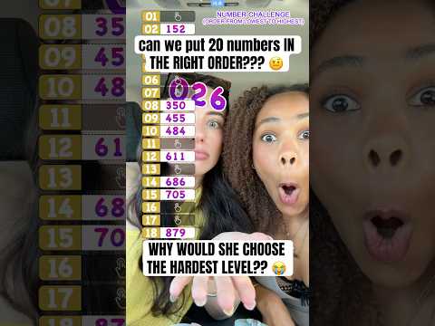 How did we do this ON THE FIRST TRY??? 👀 #besties #bestiesforever #numberchallenge