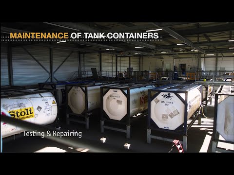 Tank container testing and maintenance