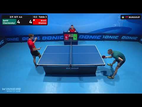 09:55 Serhii Cherniavskyi - Andrii Shamrai 30.08.2023 TT Euro.Cup Ukraine Star. TABLE 3