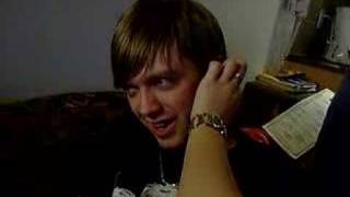 Jon gets his ear pierced