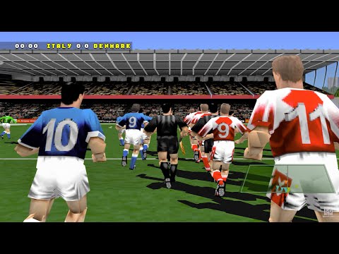 Actua Soccer 2 - PS1 Gameplay (4K60fps)