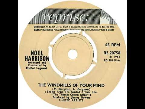 UK New Entry 1969 (38) Noel Harrison - The Windmills Of Your Mind