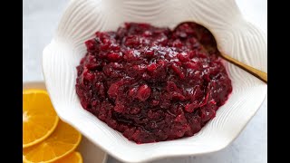 THE BEST CRANBERRY SAUCE EVER | EASY RECIPE!