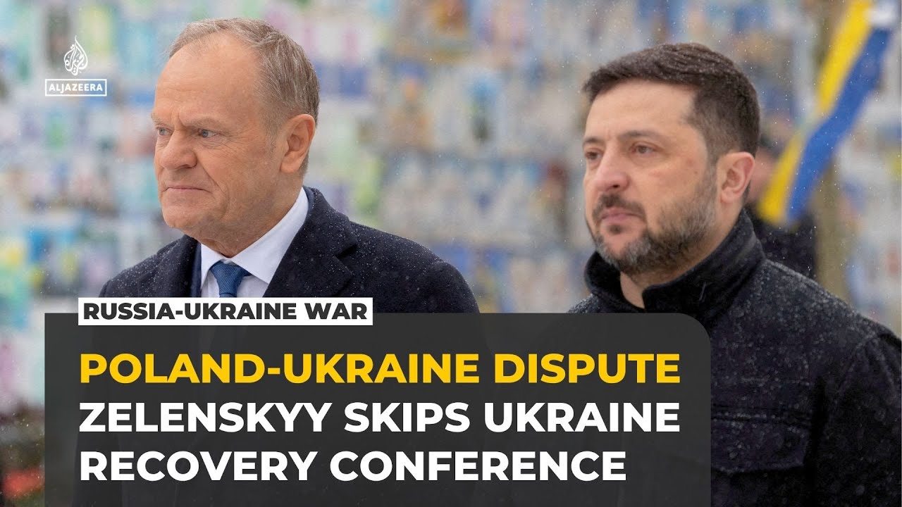 Zelenskyy skips Ukraine recovery conference in Poland amid Kyiv-Warsaw spat