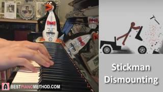 Stickman Dismounting - Main Theme Song (Piano Cover by Amosdoll)