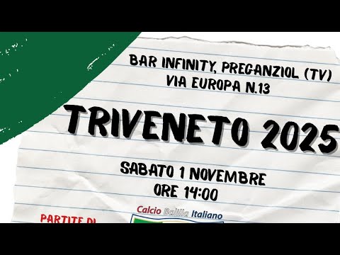 Calcio Balilla TRIVENETO 2025 - Bocia / Russo VS Discardi / Pistolato
