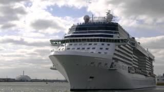 preview picture of video 'Celebrity Eclipse and Oriana departs from City Cruise and Mayflower Terminal 3rd May 2013'