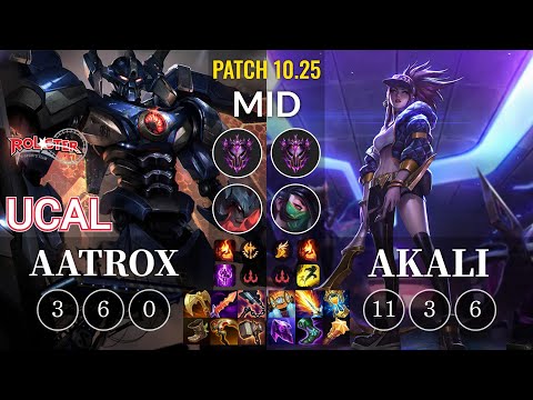 KT Ucal Aatrox vs Akali Mid - KR Patch 10.25