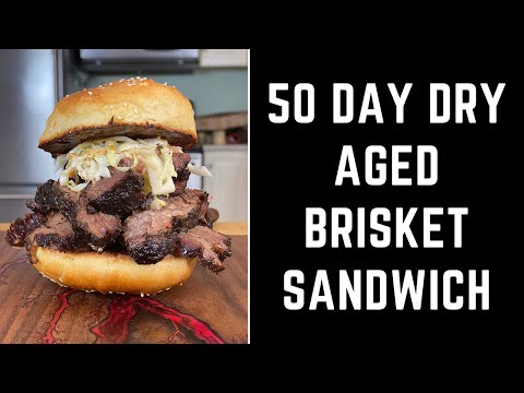 The 50 Day Dry Aged Brisket Sandwich #shorts
