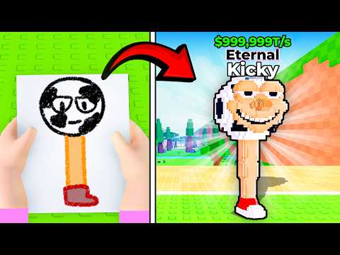 Everything I Draw COMES TO LIFE In Kick a Lucky Block!