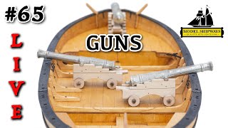 Ep. 65- GROUP BUILD - GUNS - Gunboat PHILADELPHIA (1776) -Model Shipways KIT