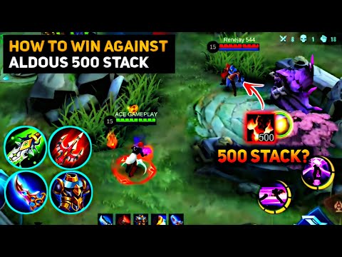 HOW TO WIN AGAINST ALDOUS 500 STACK PLUS KARINA KS | CLASSIC GAMEPLAY | BEST BUILD ANTI ALDOUS
