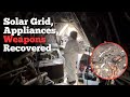 Hidden Encampment in Edmonton Forest Dismantled Solar Grid, Appliances, and Weapons Recovered