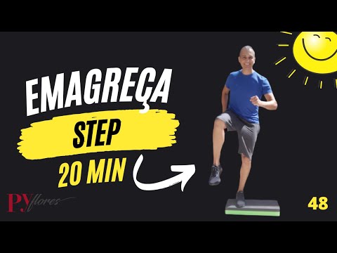 Emagreça  com STEP 02 - 20 minutos de aula... vem comigo!
