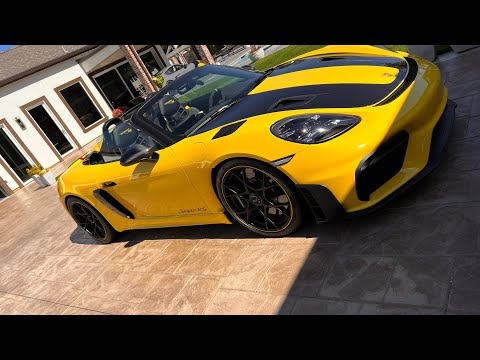PORSCHE 718 SPYDER RS in cabin intake sounds 