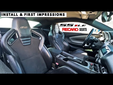 RECARO Seats UPGRADE in my Gen5 CAMARO SS (10-15) | Install & First Impressions OEM SS Recaro Seats!