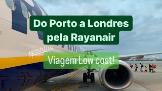 Viagem low cost do Porto pra Londres - Rayanair / Aeroporto Stansted #portugal #