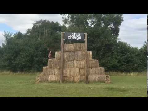 Hay bale pyramid