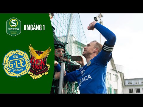 GIF Sundsvall - Östersunds FK | Höjdpunkter | Superettan 2024 Omgång 1