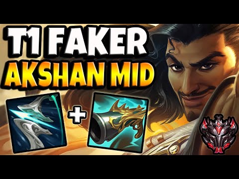 T1 Faker AKSHAN vs LUCIAN [ MID ] Patch 11.15 Ranked Korea ✅