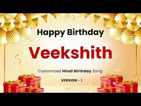 Veekshith - Happy Birthday Customized Song | In Hindi