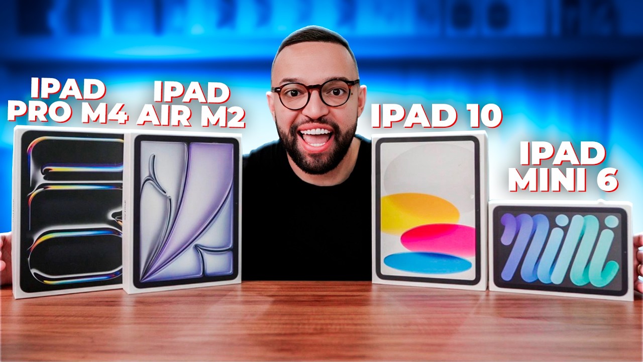 SUPER COMPARATIVO: todos os iPads de 2024 da Apple