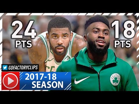 Kyrie Irving & Jaylen Brown Full Highlights vs Spurs (2017.10.30) - 42 Pts, TOO SICK!