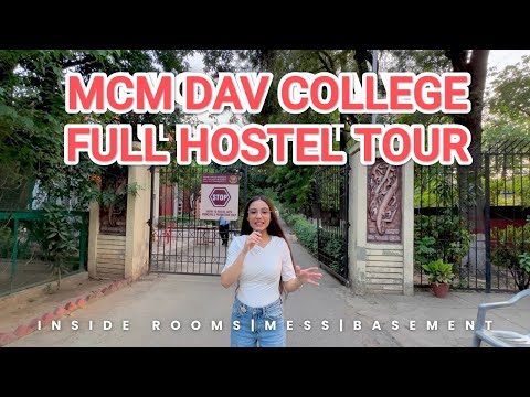 MCM DAV Hostel tour |*inside rooms* *mess* and*gym*