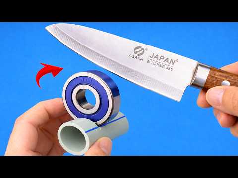 Razor Sharp in Just 2 Minutes! An Amazing DIY Knife Sharpener.