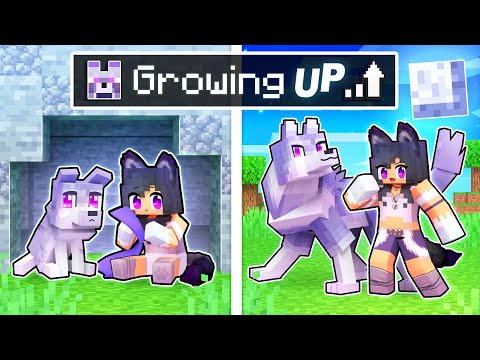 Aphmau - GROWING UP as a DIREWOLF In Minecraft!