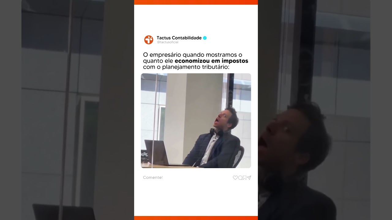 A reação do empresário quando mostramos a economia com o planejamento tributário! #shorts