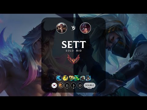 Sett Mid vs Akali - KR Grandmaster Patch 13.1