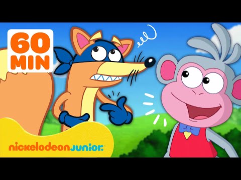 Dora the Explorer | 1 heure des tentatives les plus sournoises de Chipeur de chiper | Nickelodeon Jr