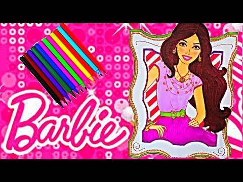 BARBIE Coloring Book Videos Kids Fun Activities Learning Video Kids Balloons and Toys Video