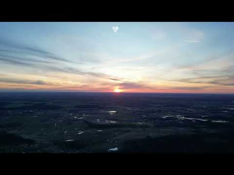 Panorama view from the country side of Szczecin Poland (left side of the "Oder" river)