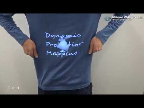 Dynamic projection mapping onto deforming non rigid surface