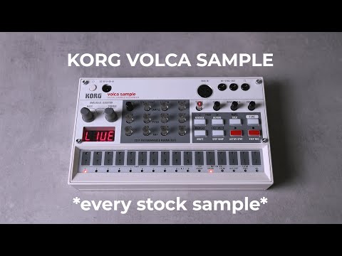 Korg Volca Sample - All Stock Samples Sounds.