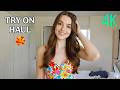 4K Try On Haul Micro Bikini Fashion Elegant Lingerie Dress Outfits