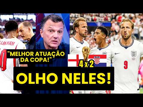 “Gente, a INGLATERRA está sendo POUCO FALADA, mas…” MAURO CEZAR ELOGIA após 4 a 2 na CROÁCIA!