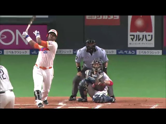 【1回裏】ファイターズ・ミランダが12号2ラン!! 一発攻勢でリードを広げる!! 2014/8/23 F-L