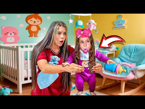 LAYRA BECAME A BABY AND LARISSA HAD TO TAKE CARE OF HER!