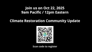 Climate Restoration Alliance Oct 22 invite