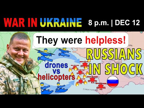 12 Dec: FOOTAGE: Drones With Guns HUNT RUSSIAN HELICOPTERS | War in Ukraine Explained