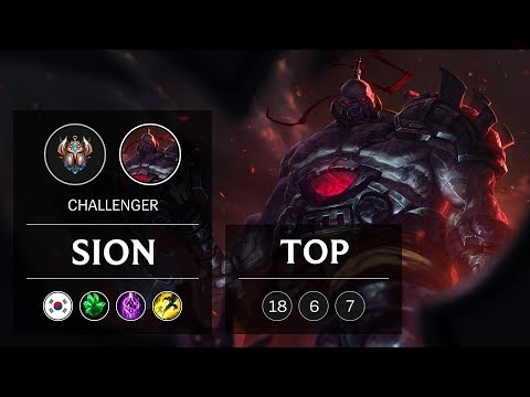 Sion Top vs Akali - KR Challenger Patch 9.1