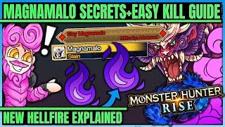 New Hellfire Explained - Easy Magnamalo Kill Guide - Secrets + Top Tips - Monster Hunter Rise!